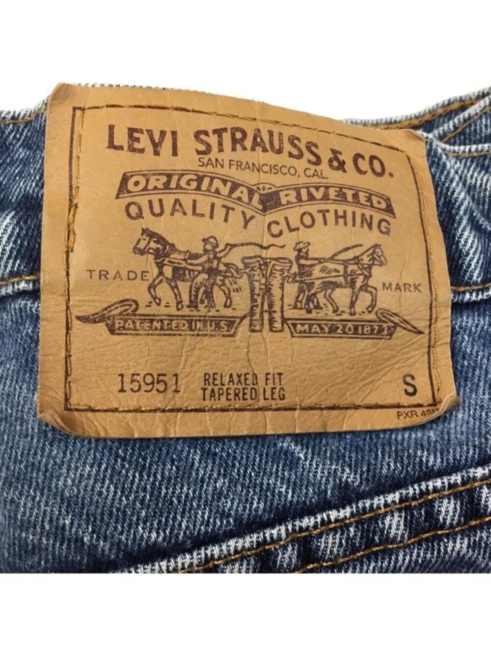 RARE VINTAGE LEVI’S 950 Orange Tab Relaxed Fit Tapered Leg Jeans Size 14 - Picture 11 of 15
